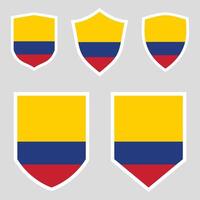 Colômbia conjunto escudo quadro, Armação vetor