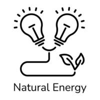 na moda natural energia vetor