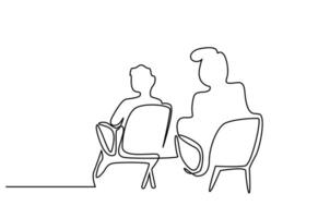 mulher homem casal assento sentado assistindo juntos teatro cinema conferência estilo de vida linha arte vetor