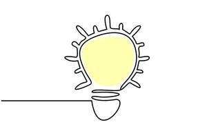 Novo idéia luminária lâmpada engrenagem técnico indústria linha ícone Projeto vetor