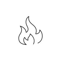 fogo fino esboço ícone Projeto Boa para local na rede Internet e Móvel aplicativo vetor