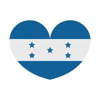 Honduras bandeira em uma branco fundo vetor
