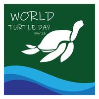 mundo tartaruga dia modelo Projeto. mundo oceanos dia conceito, tartaruga embaixo da agua com muitos lindo coral, Socorro para proteger animal e meio Ambiente vetor