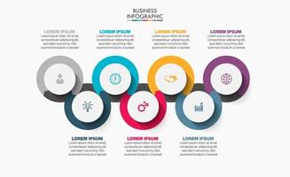 modelo de infográfico de negócios vetor