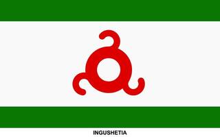 bandeira do inguchétia, ingushetia nacional bandeira vetor