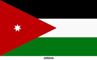 bandeira do Jordânia, Jordânia nacional bandeira vetor