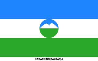 bandeira do Kabardino Balcária, Kabardino Balkaria nacional bandeira vetor
