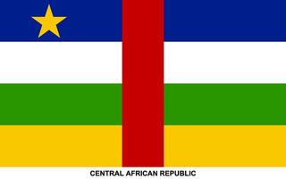 bandeira do central africano república, central africano república nacional bandeira vetor