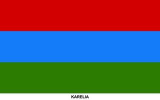 bandeira do Carélia, carélia nacional bandeira vetor