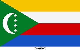 bandeira do Comores, Comores nacional bandeira vetor