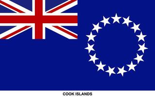 bandeira do cozinhar ilhas, cozinhar ilhas nacional bandeira vetor