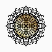 desenho de mandala indiana ornamental de luxo vetor