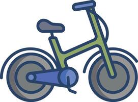 bicicleta linear cor ilustração vetor