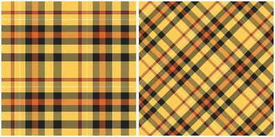 xadrez padrões desatado. tartan xadrez desatado padronizar. tradicional escocês tecido tecido. lenhador camisa flanela têxtil. padronizar telha amostra incluído. vetor