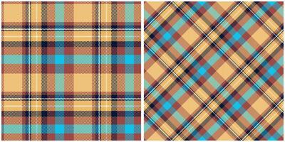 tartan xadrez desatado padronizar. tecido de algodão padrões. tradicional escocês tecido tecido. lenhador camisa flanela têxtil. padronizar telha amostra incluído. vetor