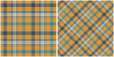 tartan xadrez desatado padronizar. tecido de algodão padrões. tradicional escocês tecido tecido. lenhador camisa flanela têxtil. padronizar telha amostra incluído. vetor