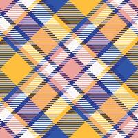escocês tartan xadrez desatado padrão, verificador padronizar. para camisa impressão, roupas, vestidos, toalhas de mesa, cobertores, roupa de cama, papel, colcha, tecido e de outros têxtil produtos. vetor