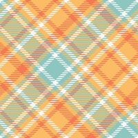 escocês tartan padronizar. tecido de algodão padrões modelo para Projeto ornamento. desatado tecido textura. vetor