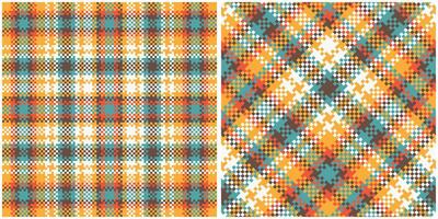 tartan padronizar desatado. doce xadrez padronizar tradicional escocês tecido tecido. lenhador camisa flanela têxtil. padronizar telha amostra incluído. vetor