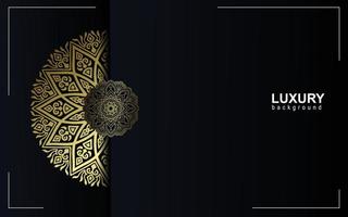 Fundo de mandala ornamental de luxo com padrão oriental islâmico árabe vetor