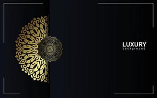 Fundo de mandala ornamental de luxo com padrão oriental islâmico árabe vetor