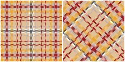 tartan padronizar desatado. abstrato Verifica xadrez padronizar tradicional escocês tecido tecido. lenhador camisa flanela têxtil. padronizar telha amostra incluído. vetor