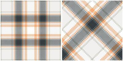 tartan desatado padronizar. doce pastel xadrez padronizar tradicional escocês tecido tecido. lenhador camisa flanela têxtil. padronizar telha amostra incluído. vetor