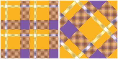 xadrez padronizar desatado. tartan xadrez desatado padronizar. tradicional escocês tecido tecido. lenhador camisa flanela têxtil. padronizar telha amostra incluído. vetor