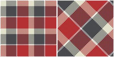 tartan padronizar desatado. tradicional escocês xadrez fundo. tradicional escocês tecido tecido. lenhador camisa flanela têxtil. padronizar telha amostra incluído. vetor