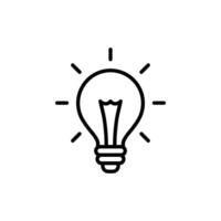 lâmpada ícone definir. lâmpada luminária ícone, luminária ícones, idéia luz lâmpada ícone vetor