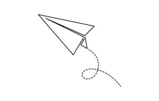 papel papel avião ícone, rápido crescendo o negócio líderfoguete desenhando Projeto 1 vetor