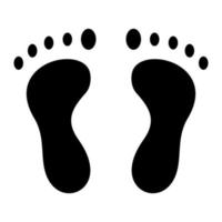 ícone de glifo de pé