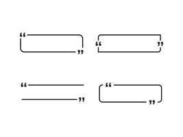 citar caixa quadro, Armação forma isolado ilustração. vetor