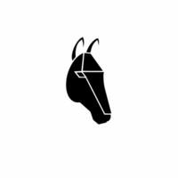 cavalo símbolo logotipo. tatuagem Projeto. estêncil ilustração vetor