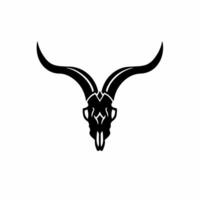 RAM crânio logotipo. tatuagem Projeto. estêncil decalque ilustração vetor