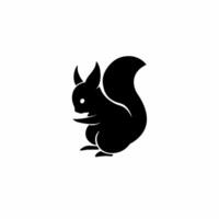 esquilo símbolo logotipo. tatuagem Projeto. estêncil ilustração vetor