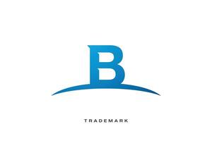 b carta marca comercial marca logotipo vetor