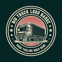caminhão logotipo, emblemas e Distintivos ilustração. vetor