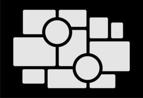 fotos ou colagem de molduras de fotos. layout de grade de página de quadrinhos molduras abstratas e modelo de parede de fotos digitais vetor