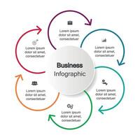 infográficos, gráficos. apresentação. o negócio conceito, gráfico, passos, processo. infográfico dados visualização. comece modelo vetor