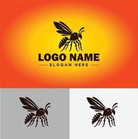 vespa abelha logotipo ícone para o negócio marca aplicativo ícone vespa abelha logotipo modelo vetor