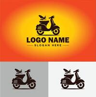 vespa abelha logotipo ícone para o negócio marca aplicativo ícone vespa abelha logotipo modelo vetor