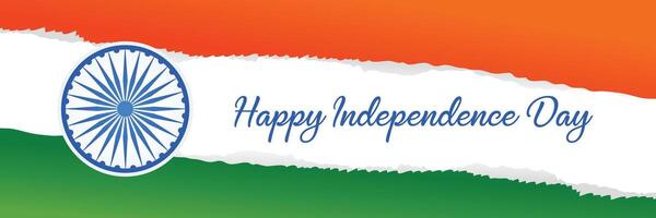 indiano independência dia bandeira bandeira Projeto vetor