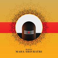 maha Shivratri cumprimento com senhor shiva tremor vetor