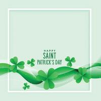 elegante st patricks dia fundo vetor