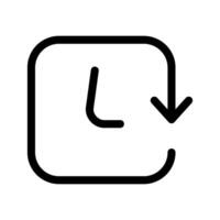ilustração de design de símbolo de ícone de relógio vetor