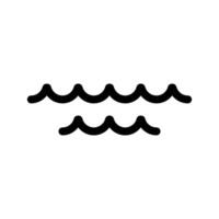 mar ícone símbolo Projeto ilustração vetor