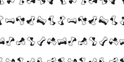 cachorro osso desatado padronizar francês buldogue verificado animal Comida dia das Bruxas sombra desenho animado rabisco cachecol isolado telha fundo repetir papel de parede ilustração linha têxtil Projeto vetor