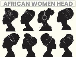 africano americano mulheres dentro uma cabeça para décimo primeiro liberdade dia vetor