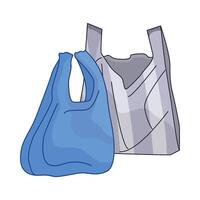 ilustração do plástico saco vetor